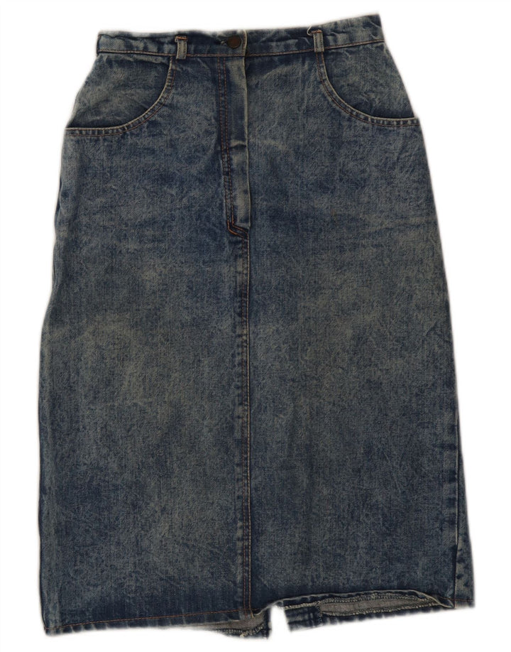 Vintage denimnederdel til kvinder W26 lille blå