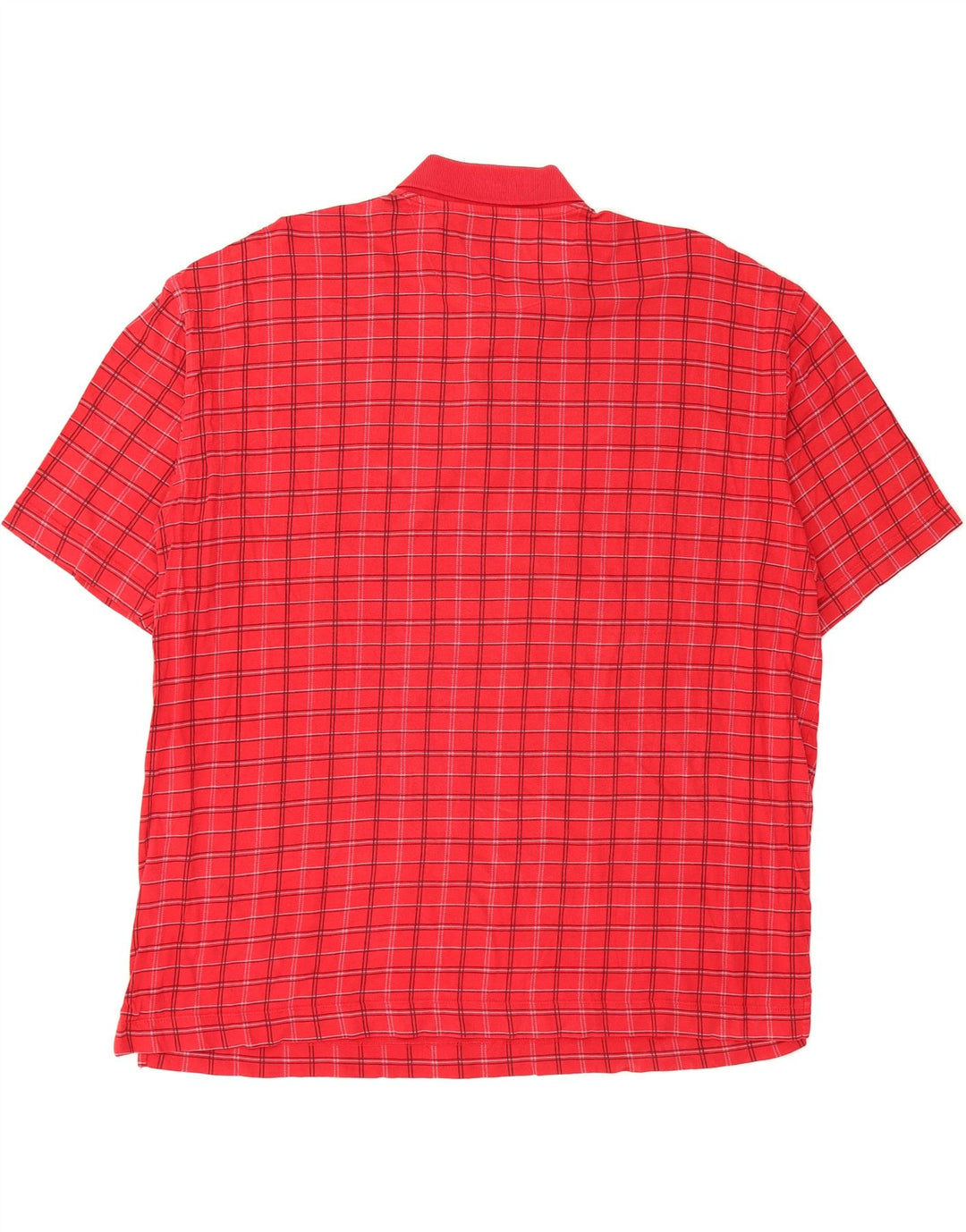 DOCKERS Mens Polo Shirt 2XL Red Check Cotton Vintage Dockers and Second-Hand Dockers from Messina Hembry 