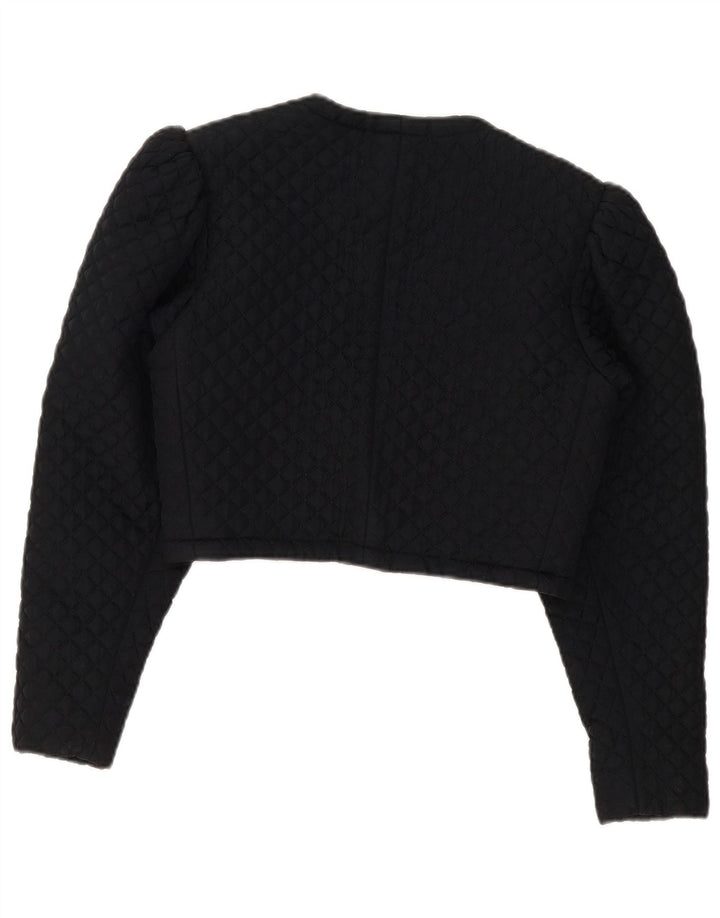 Vintage Womens Crop Bolero Jacket UK 8 Small Black