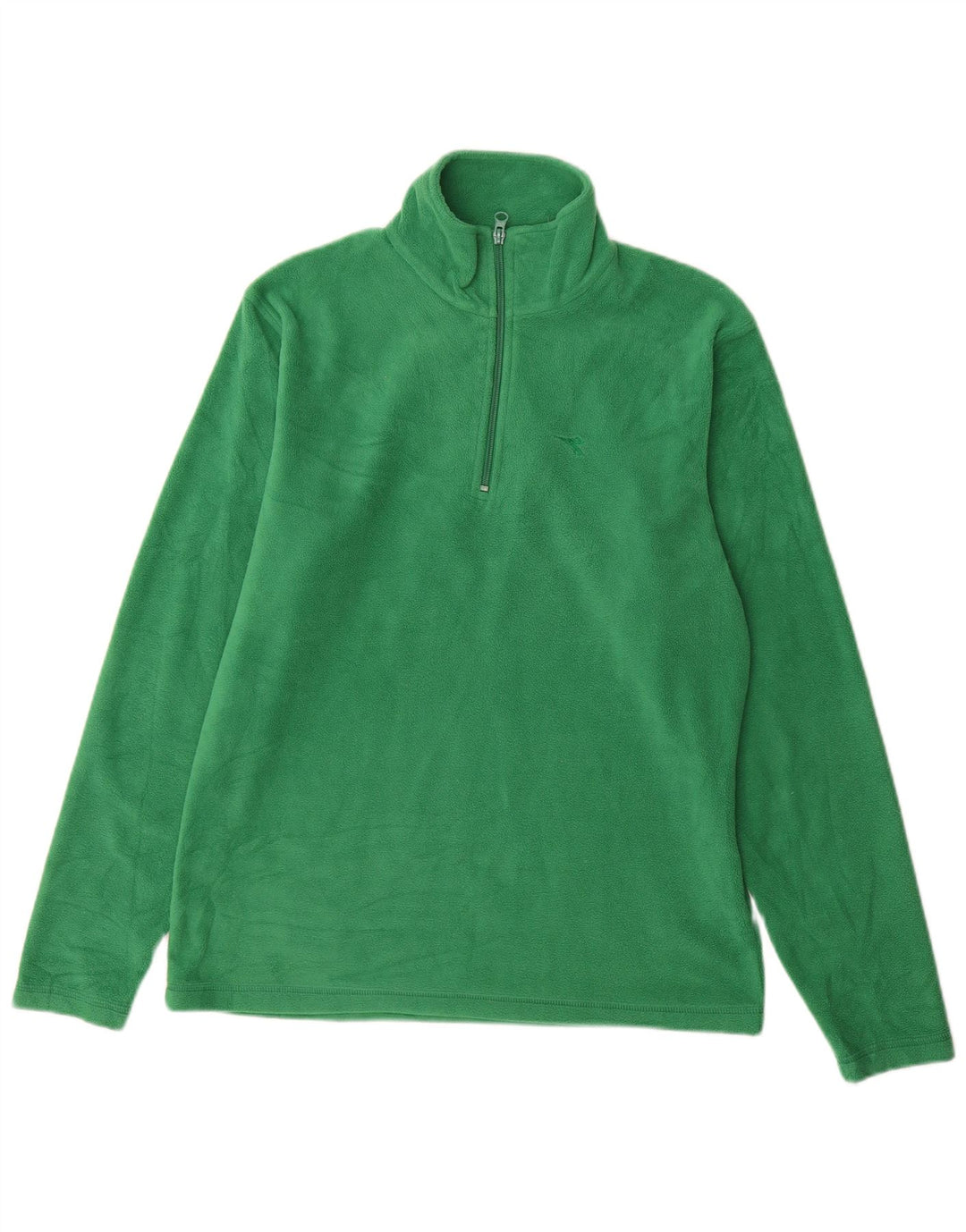 Diadora Fleece Jumper med lynlås til mænd mellemgrøn polyester
