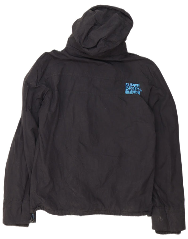 Superdry Grafisk Windbreaker Jacket til mænd UK 42 XL Sort Nylon
