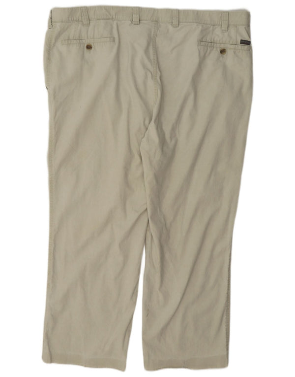 Bruhl Herre Cropped Trousers EU 56 3XL W46 L27 Beige Bomuld