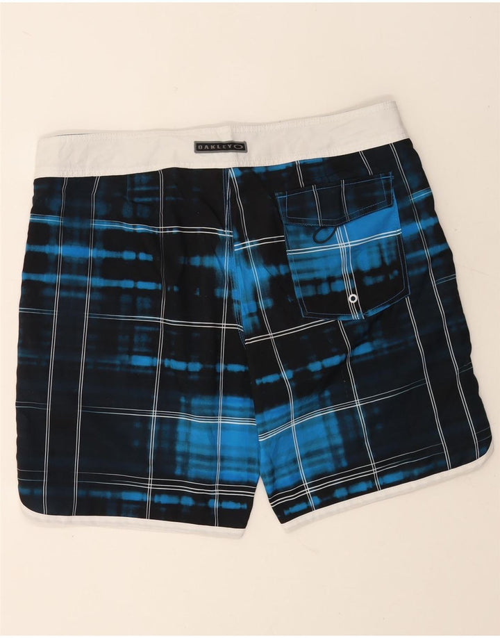 Oakley herre badeshorts XL marineblå ternet polyester