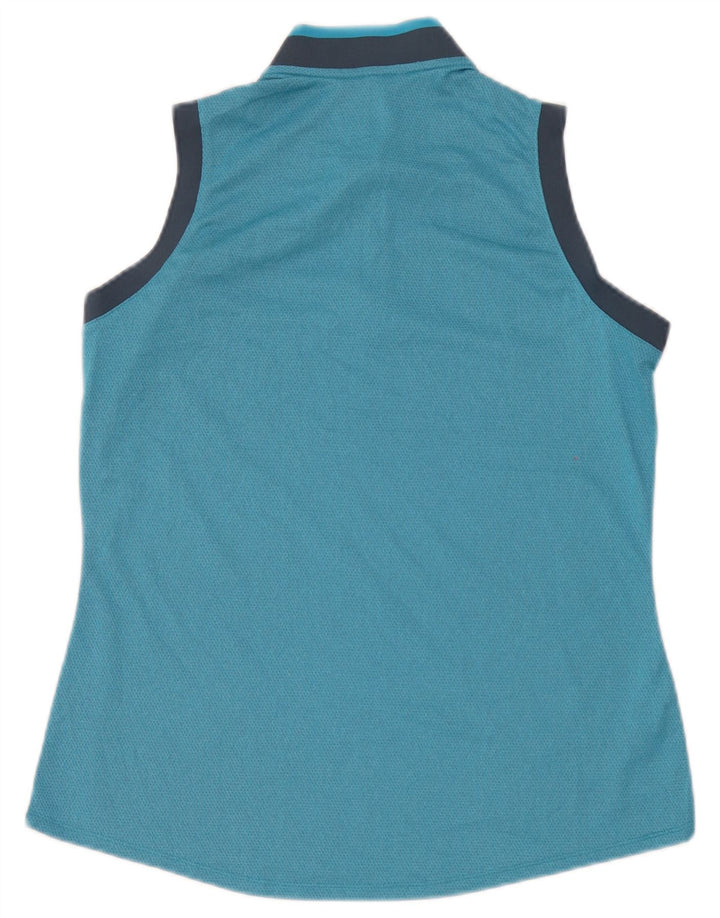 Adidas Dame Vest Top UK 14 Large Blue Colourblock