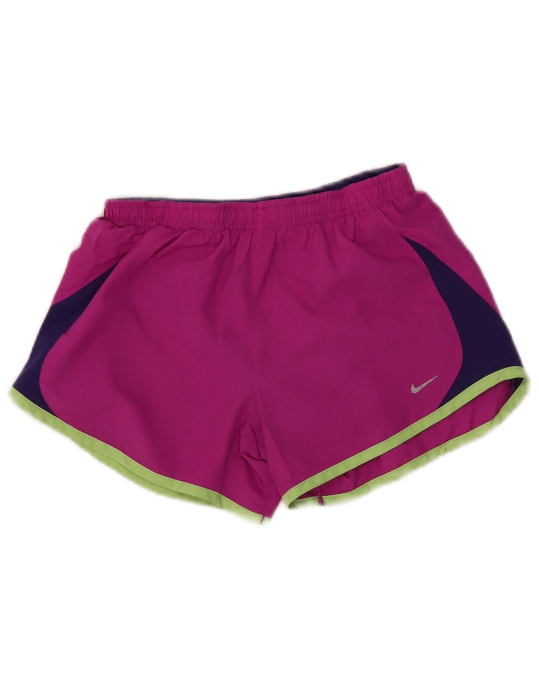 Nike sportsshorts til kvinder UK 12 Medium Pink Colourblock Polyester