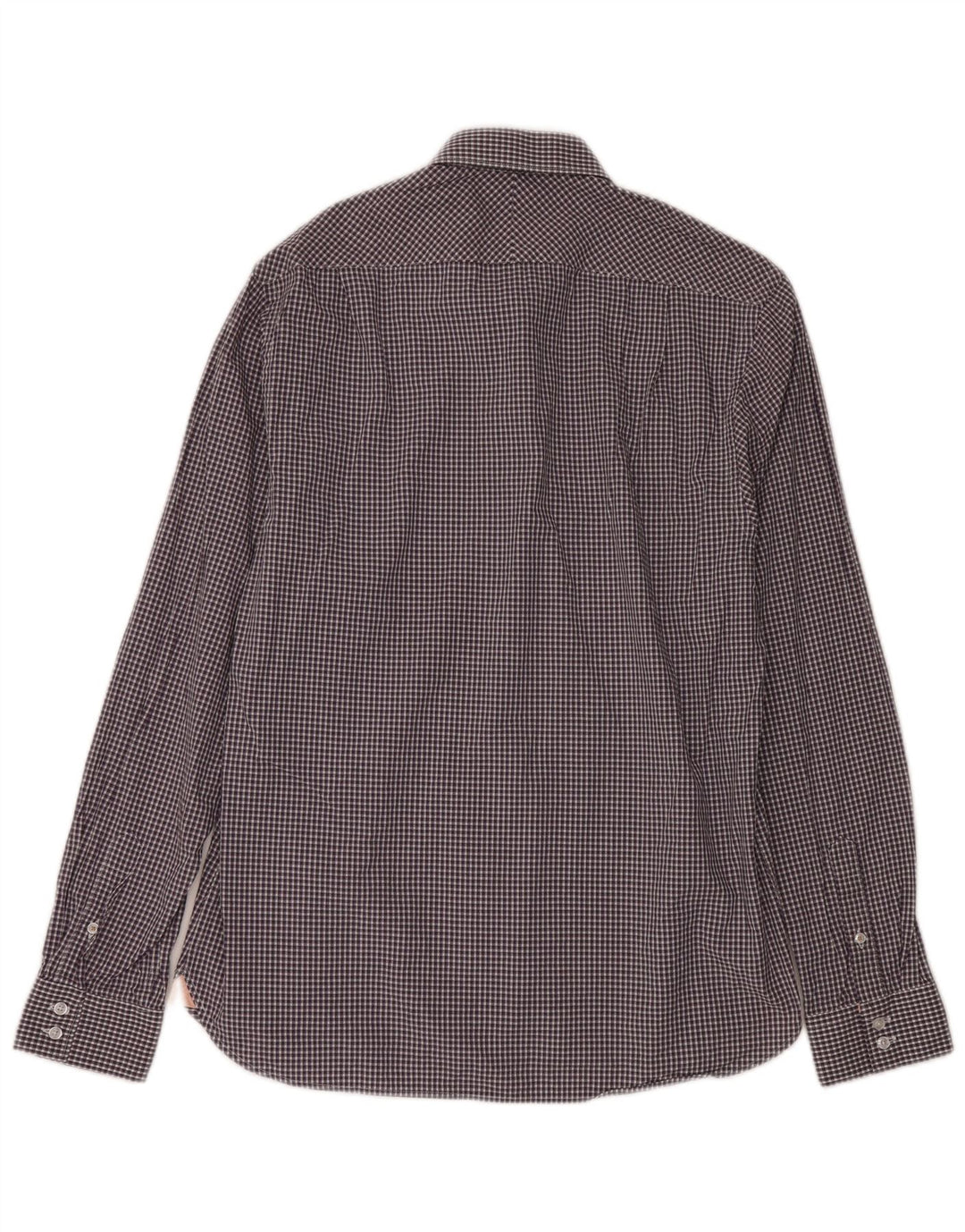 Ben Sherman herreskjorte str. 16 Large Purple Gingham Cotton