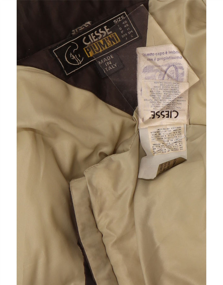 Ciesse Piumini Herre Loose Fit polstret jakke IT 48 Lille brun bomuld