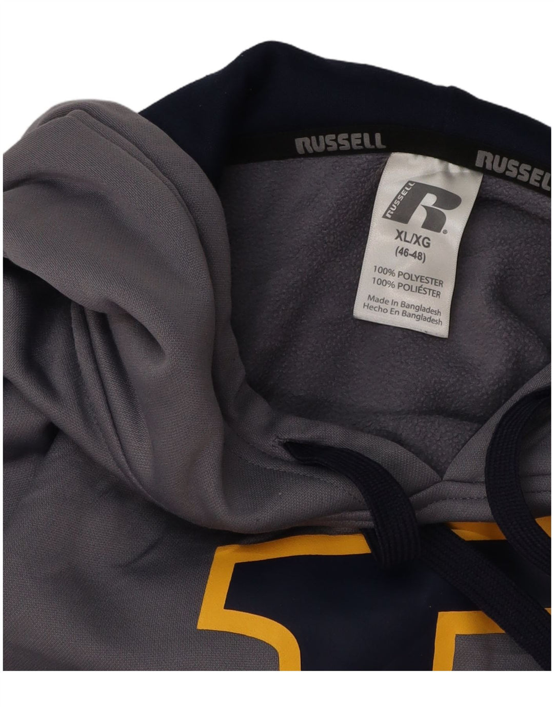 RUSSELL ATHLETIC Herre hættetrøje Jumper UK 46/48 XL Grå