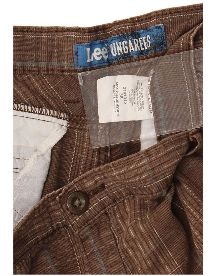 Lee Herre Cargo Shorts W38 XL brun ternet bomuld