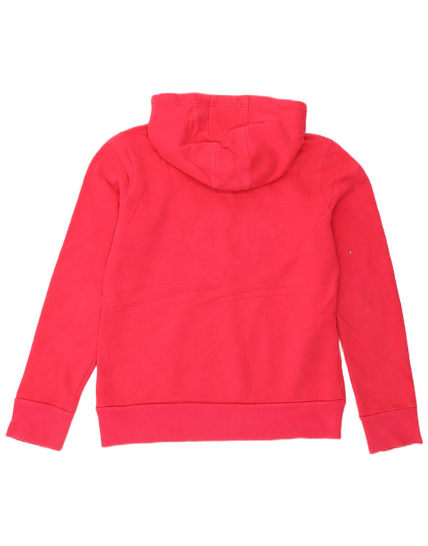 Adidas grafisk hættetrøje til damer UK 12/14 Medium Pink Bomuld