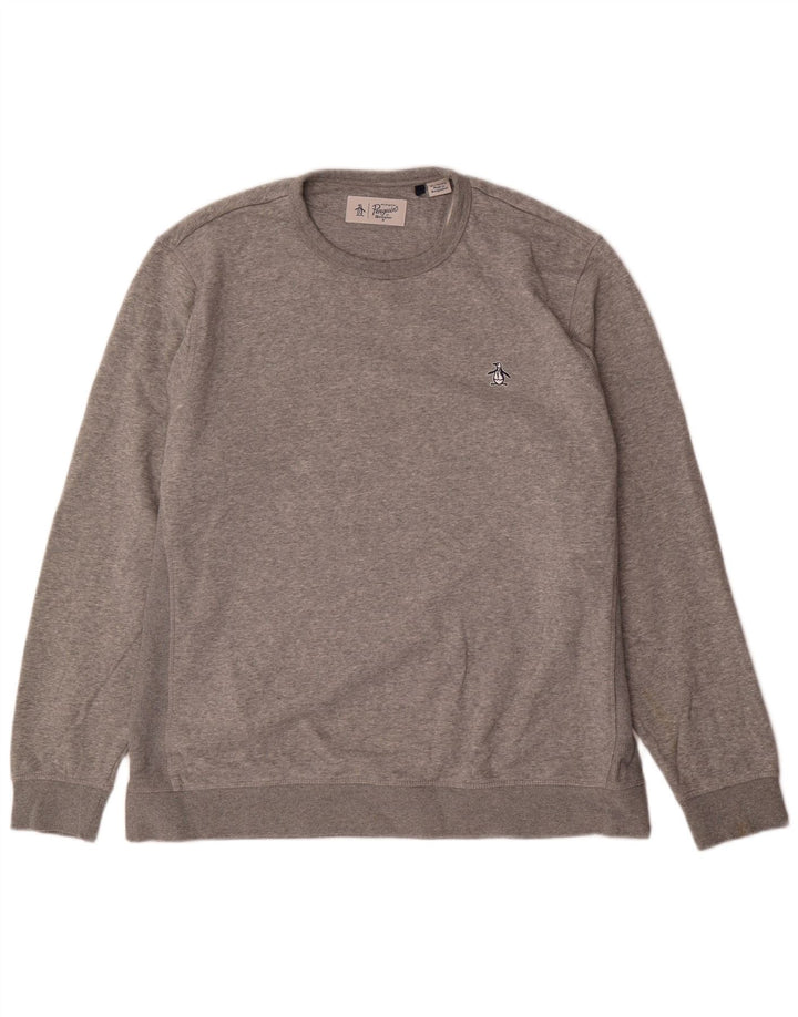 Penguin Herre Sweatshirt Jumper XL Grå Bomuld