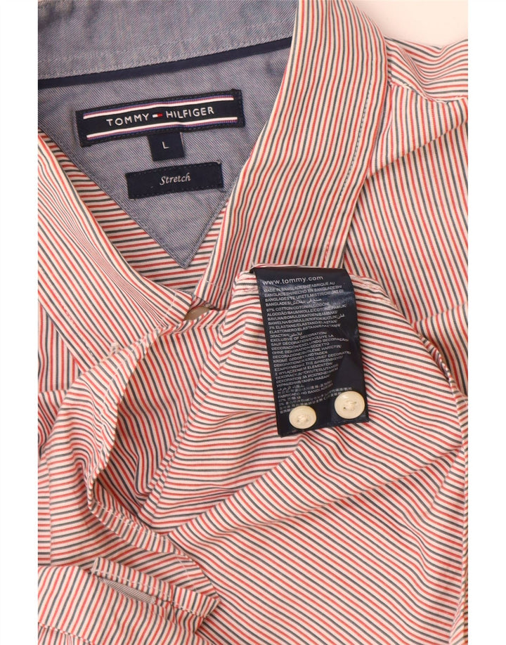 Tommy Hilfiger Herreskjorte Stor Pink Bomuld