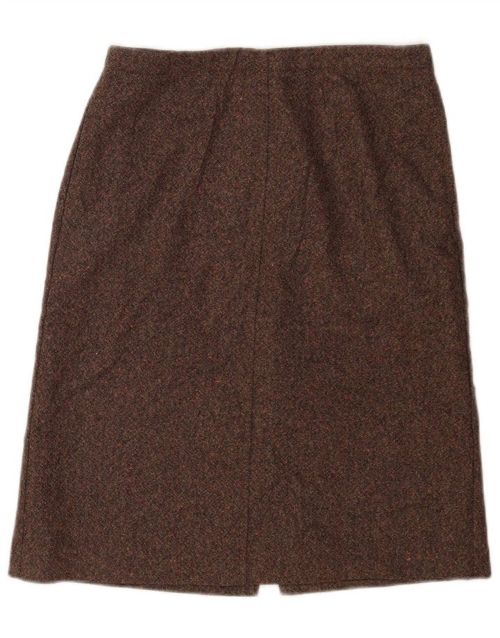 J. Crew Midi-nederdel til kvinder W28 Medium Brown Flecked
