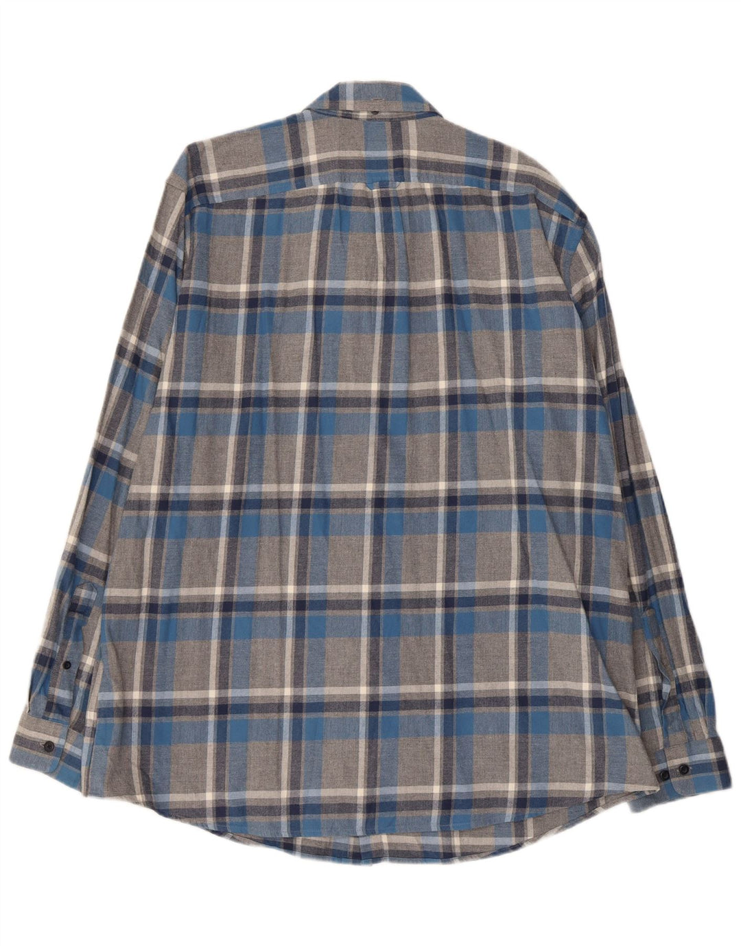 L.L.Bean Flannelskjorte til mænd XL Grå ternet bomuld