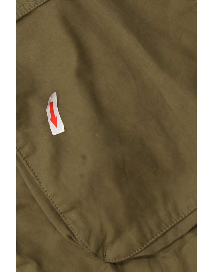 Marks & Spencer Dame hætteparkajakke UK 18 XL Khaki Polyester