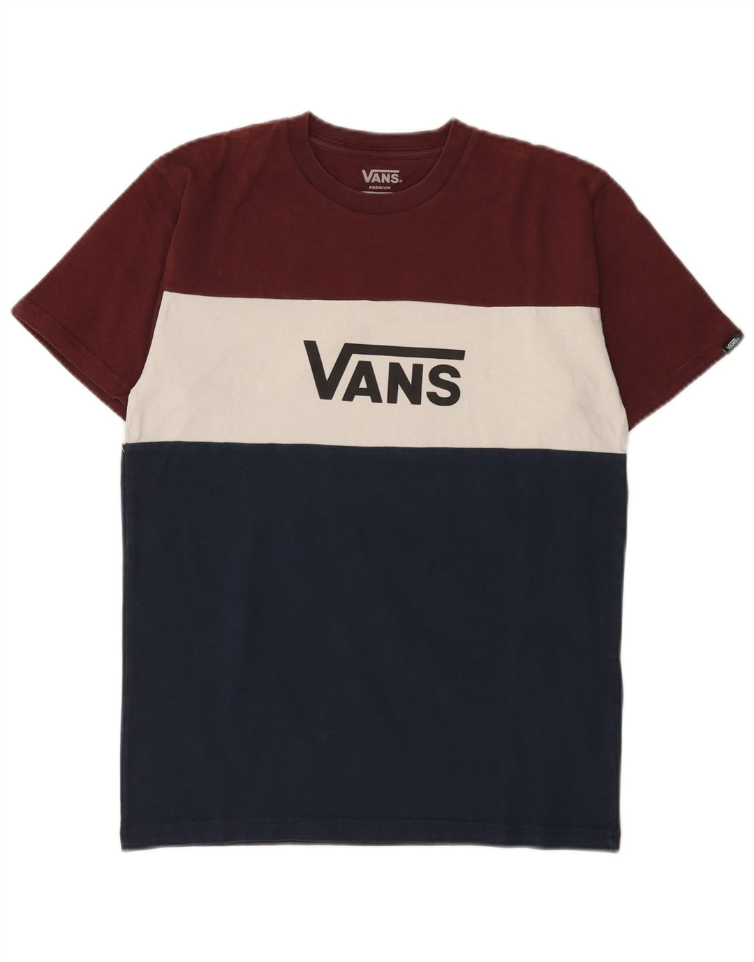 Vans Herre grafisk T-shirt Top Lille flerfarvet Colourblock Bomuld