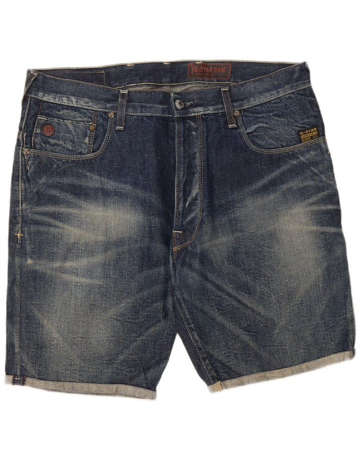 G-Star Herre Denim Shorts W34 Stor Blå Bomuld