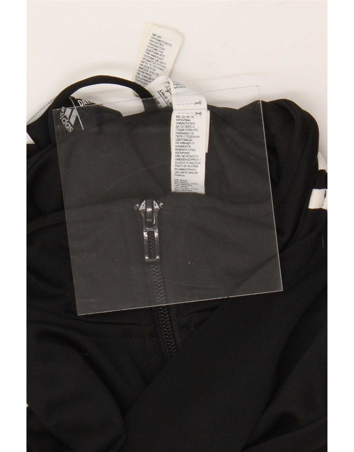 Adidas træningsdragt topjakke til kvinder UK 16/18 Stor sort polyester