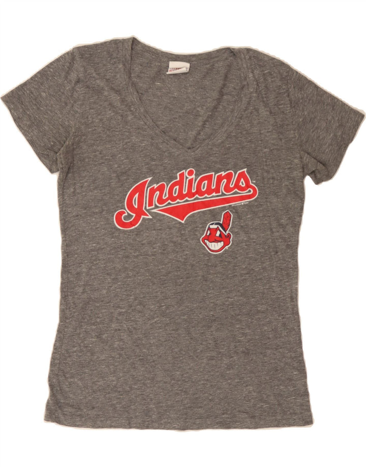 GENUINE MERCHANDISE Womens Graphic T-Shirt Top UK 12 Medium Grey Vintage Genuine Merchandise and Second-Hand Genuine Merchandise from Messina Hembry 