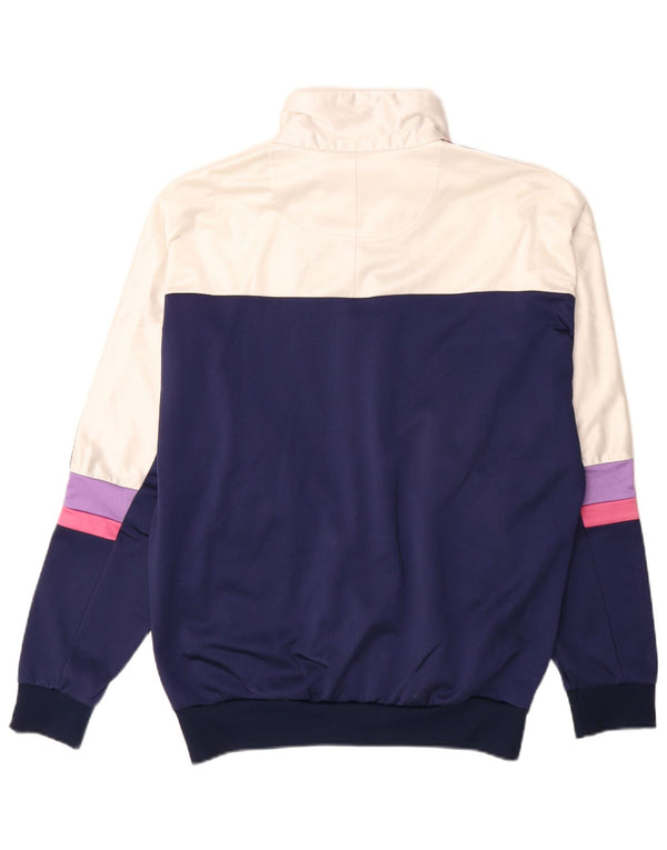 Asics Herre grafisk træningsdragt Topjakke Stor marineblå farveblok