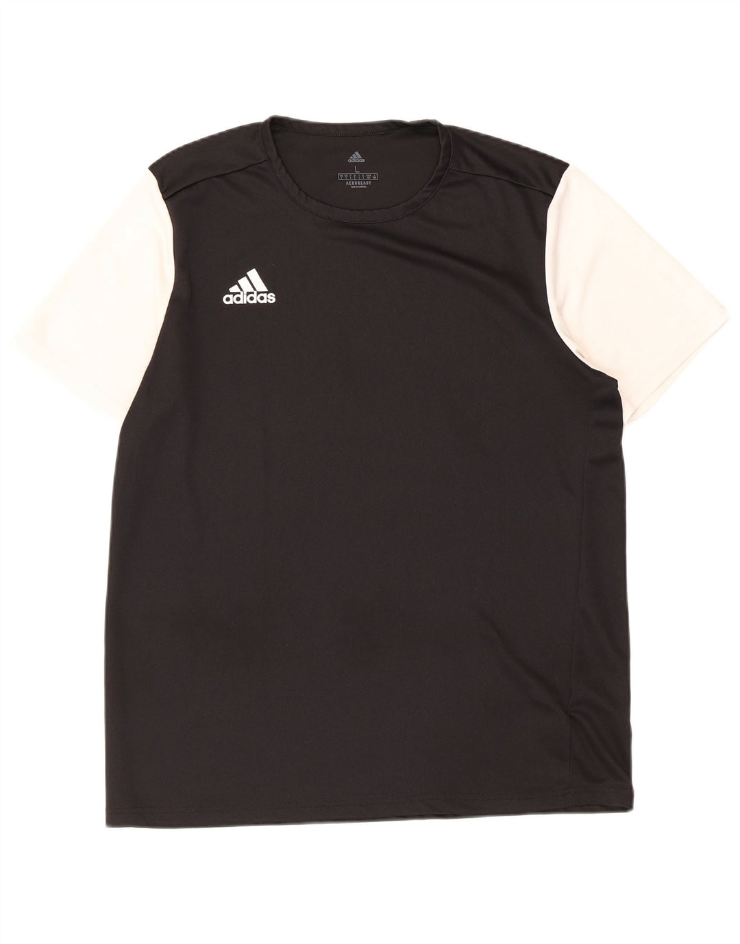Adidas Kortærmet T-Shirt Top Stor Sort Colourblock Polyester