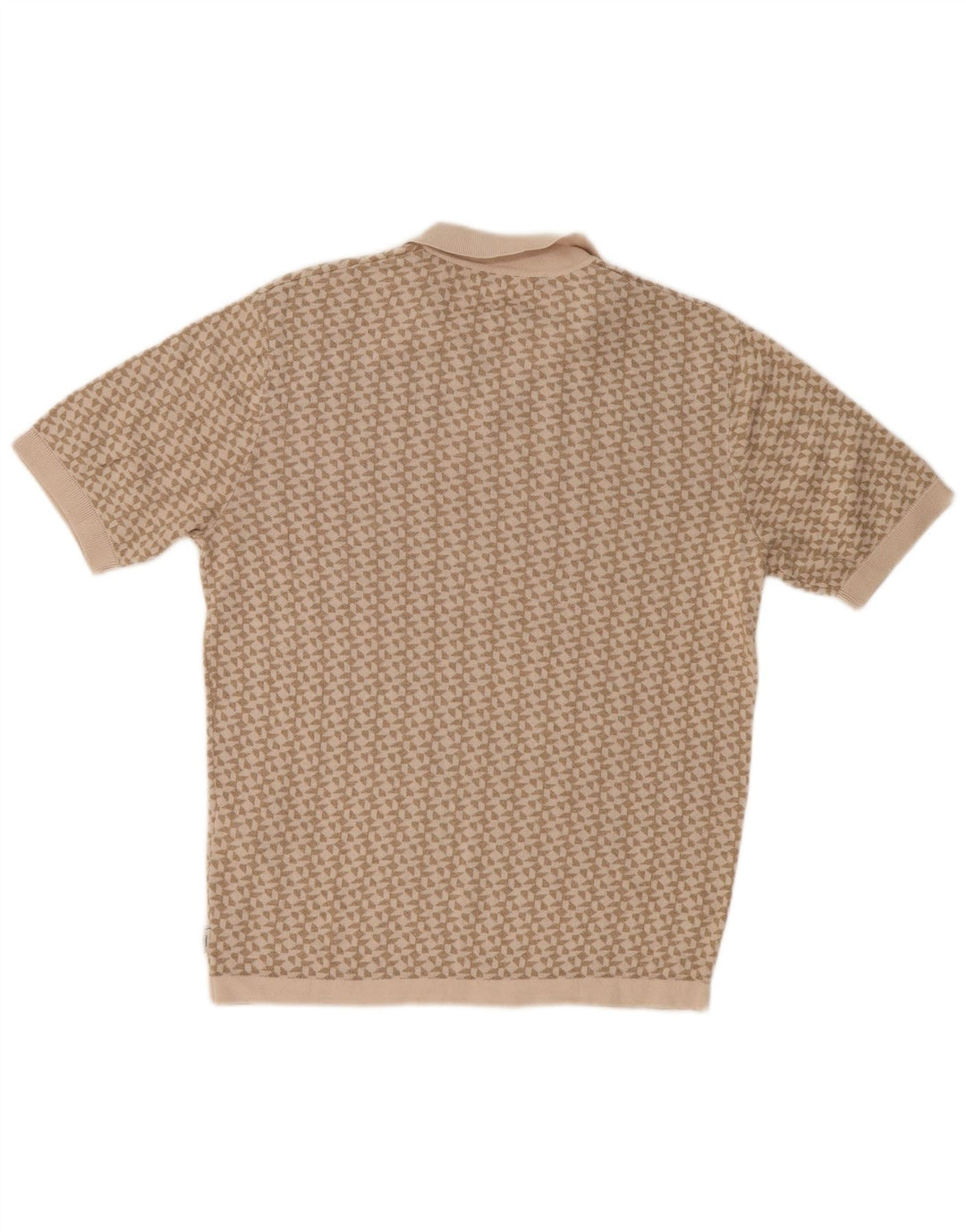 Jack & Jones herre poloshirt Medium beige geometrisk bomuld