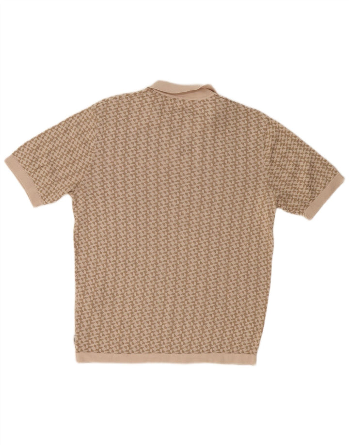 Jack & Jones herre poloshirt Medium beige geometrisk bomuld