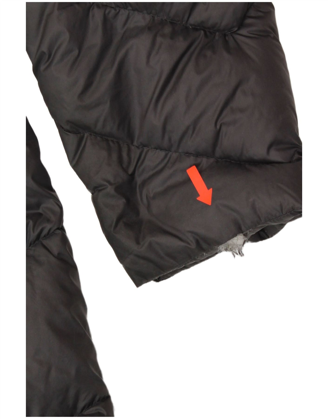 MICHAEL KORS Dame hætte polstret frakke UK 18 XL Grå Nylon