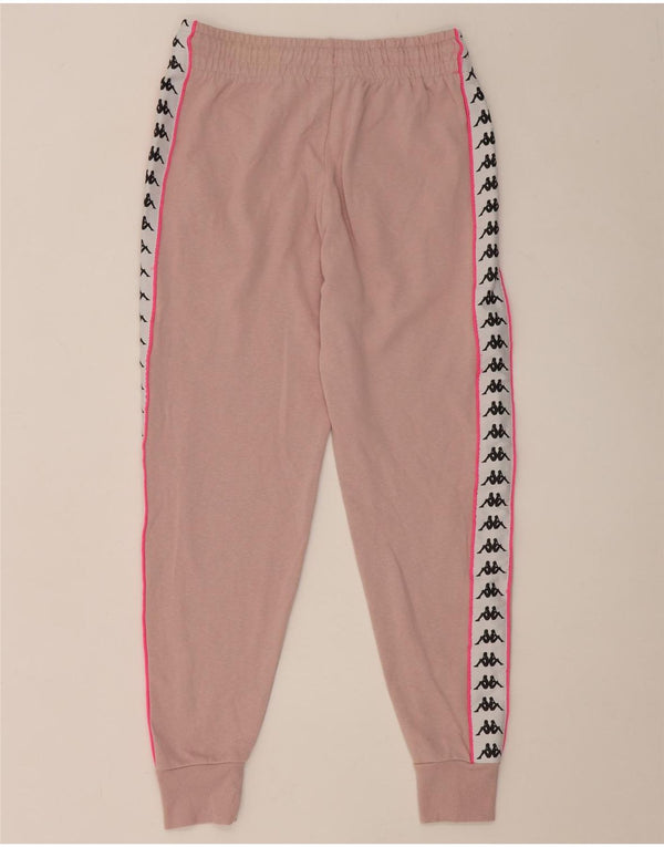 Kappa Womens Tracksuit Trousers Joggers UK 10 Small Pink Colourblock