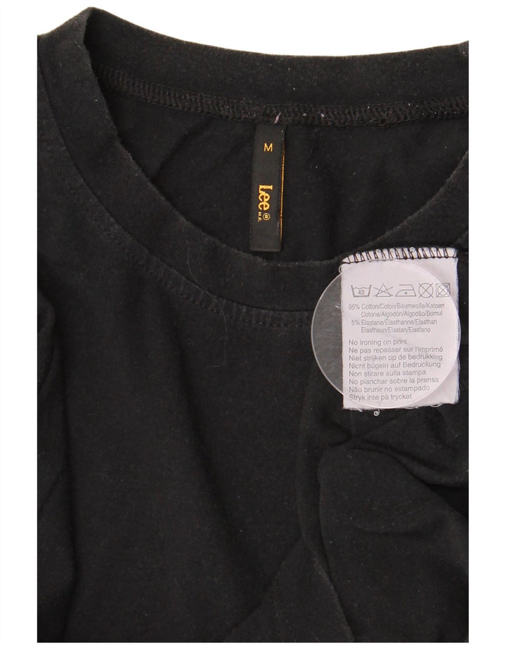 LEE Herre Top Langærmet Medium Sort Bomuld