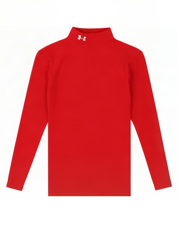 Under Armour Girls Top Langærmet 11-12 År Rød Nylon