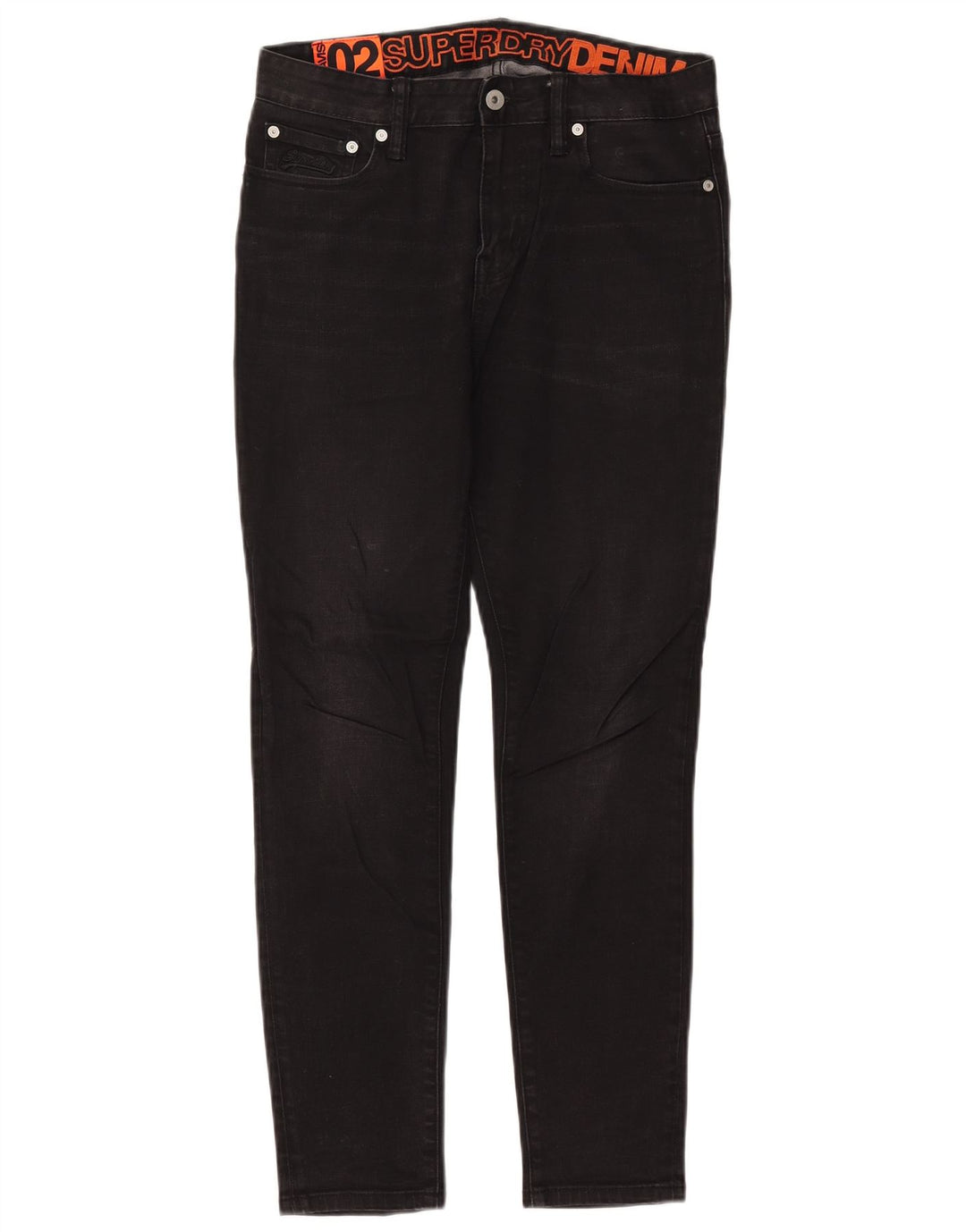 Superdry Skinny Jeans til mænd W30 L30 sort bomuld