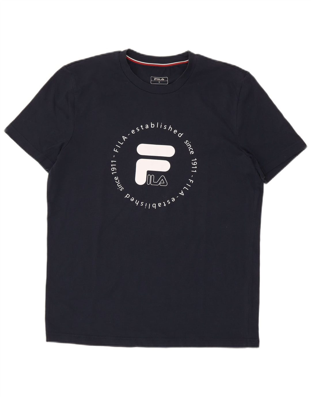 FILA Grafisk T-shirt til mænd, lille marineblå
