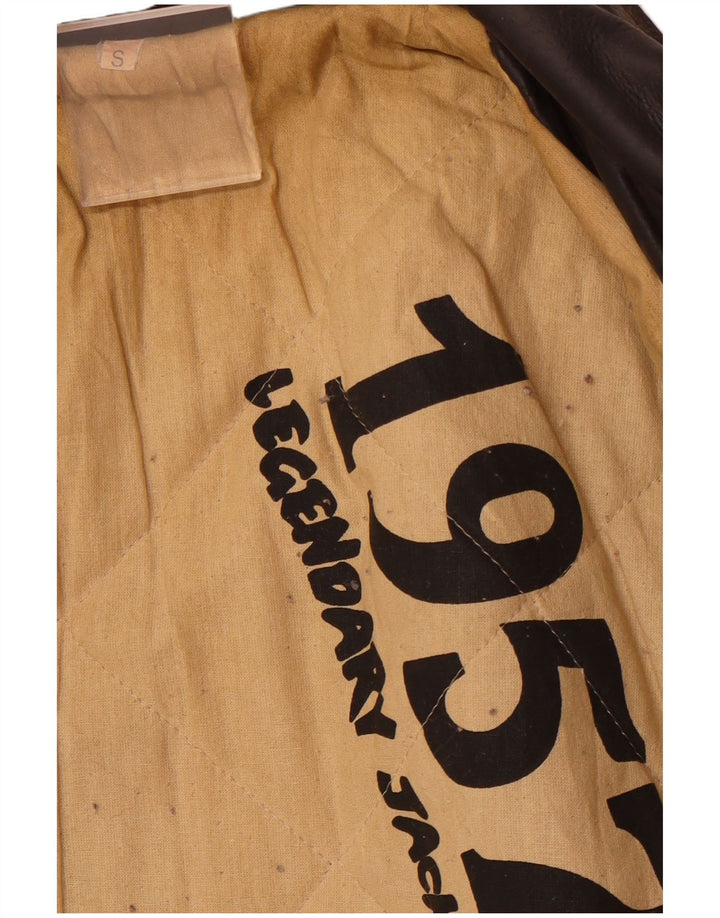 Legendarisk jakke 1957 herre læderjakke UK 36 Lille brunt læder