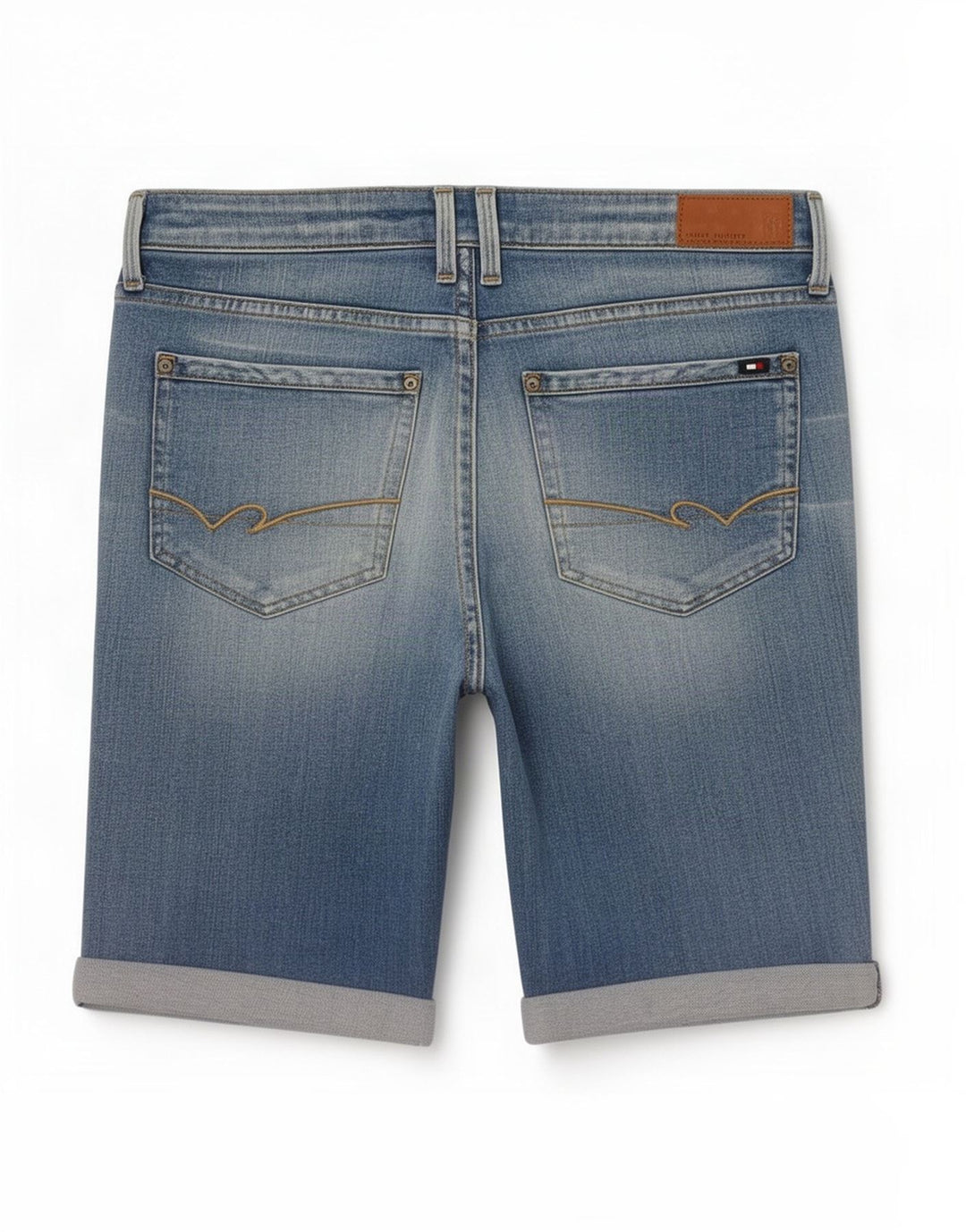 Tommy Hilfiger Dame Milan Distressed Denim Shorts Medium W30 Blå