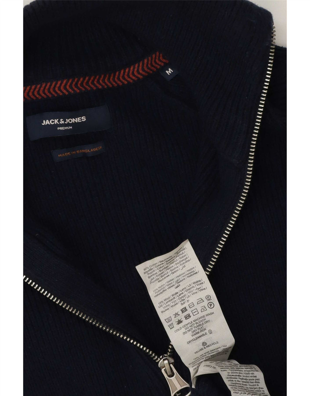 Jack & Jones herre cardigan sweater Medium marineblå bomuld