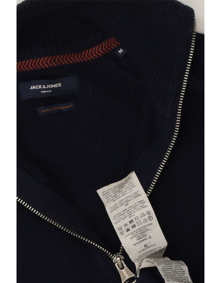 Jack & Jones herre cardigan sweater Medium marineblå bomuld