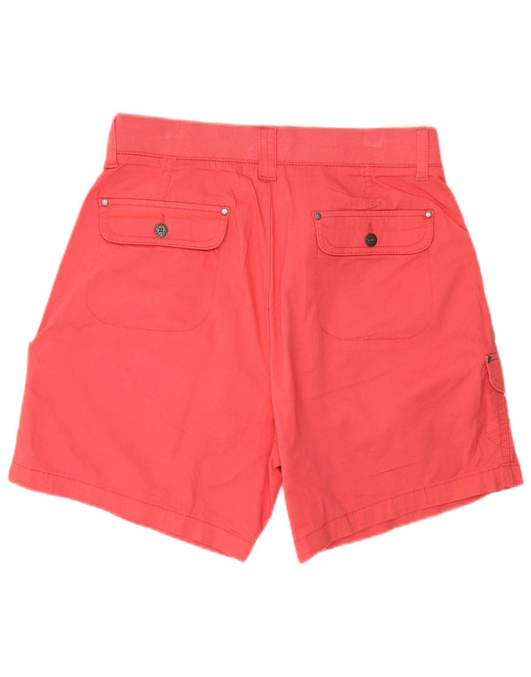 Lee Womens Mid Rise Relaxed Fit Cargo Shorts US 10 Large W32 Pink Bomuld