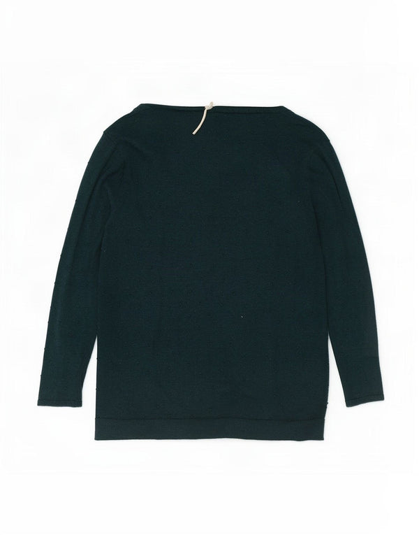 White Stuff Womens Regular Fit Cardigan Sweater UK 16 Large Green Flecked