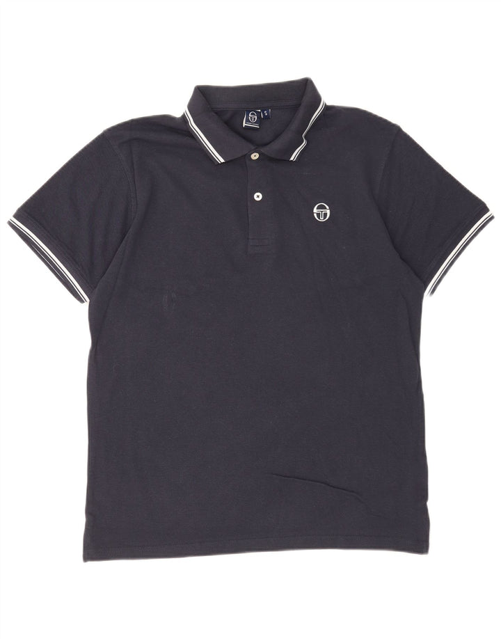Sergio Tacchini herre poloshirt lille marineblå bomuld