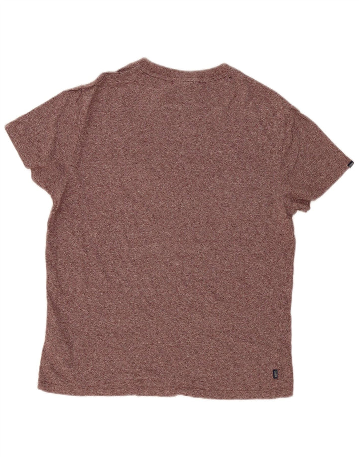 Superdry Herre T-Shirt Top Stor Bourgogne Bomuld