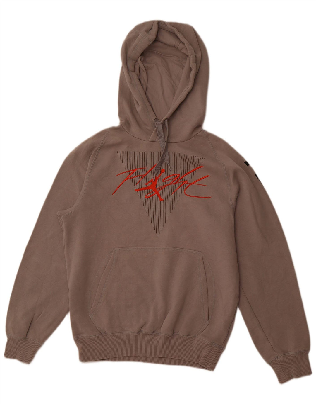 JORDAN Grafisk hættetrøje til mænd, lille grå bomuld