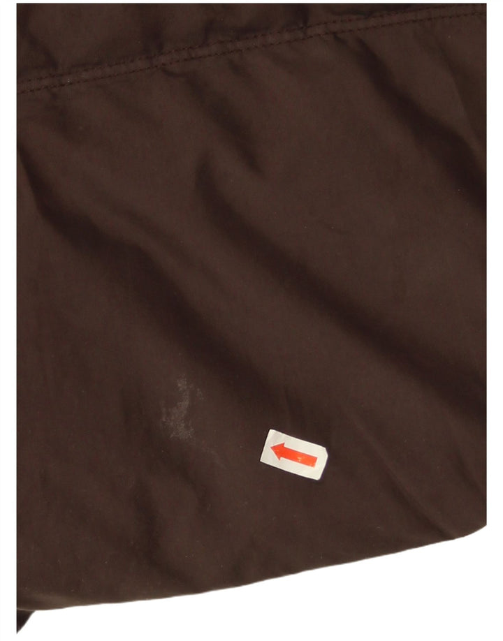 Tommy Hilfiger Dame Hætte Polstret Frakke UK 14 Medium Brun Polyester