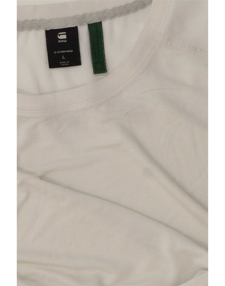 G-Star Herre T-Shirt Top Stor Hvid