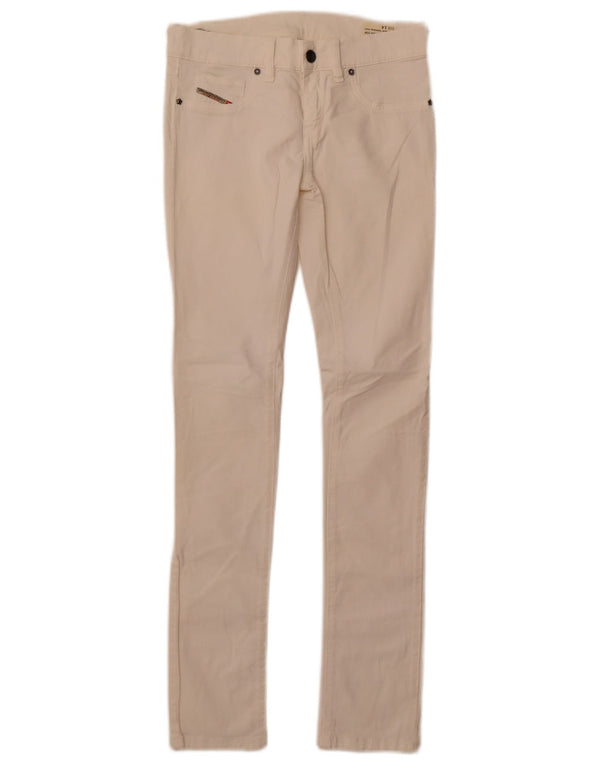 Diesel Piger Skinny Jeans 13-14 år W28 L31 Off White Bomuld