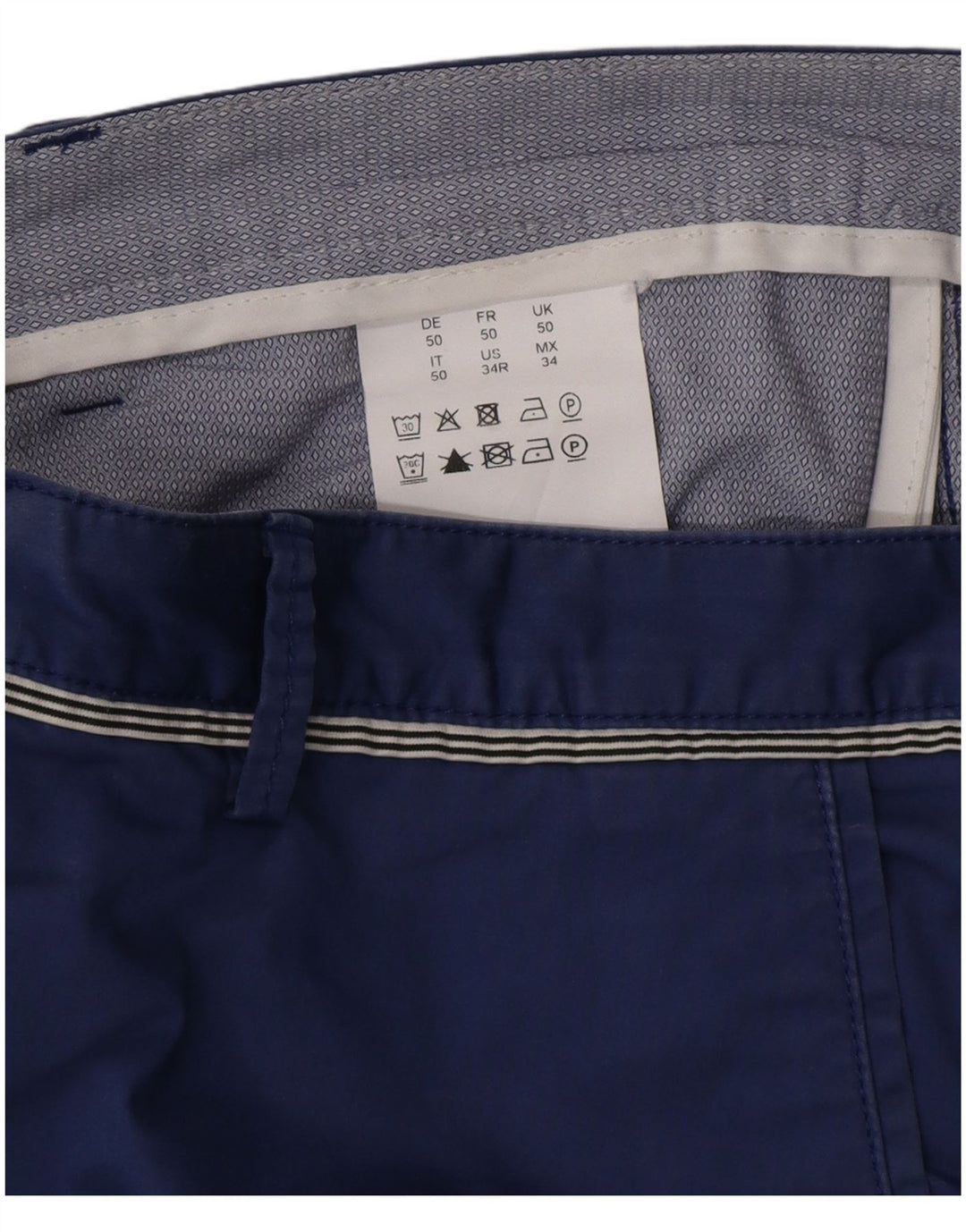 Hugo Boss Herre Chino Shorts IT 50 Large W34 Blue Cotton