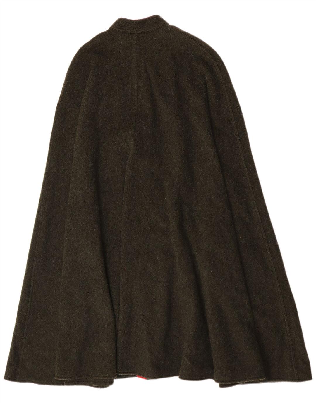 Vintage Cape Coat til kvinder One Size Khaki Wool