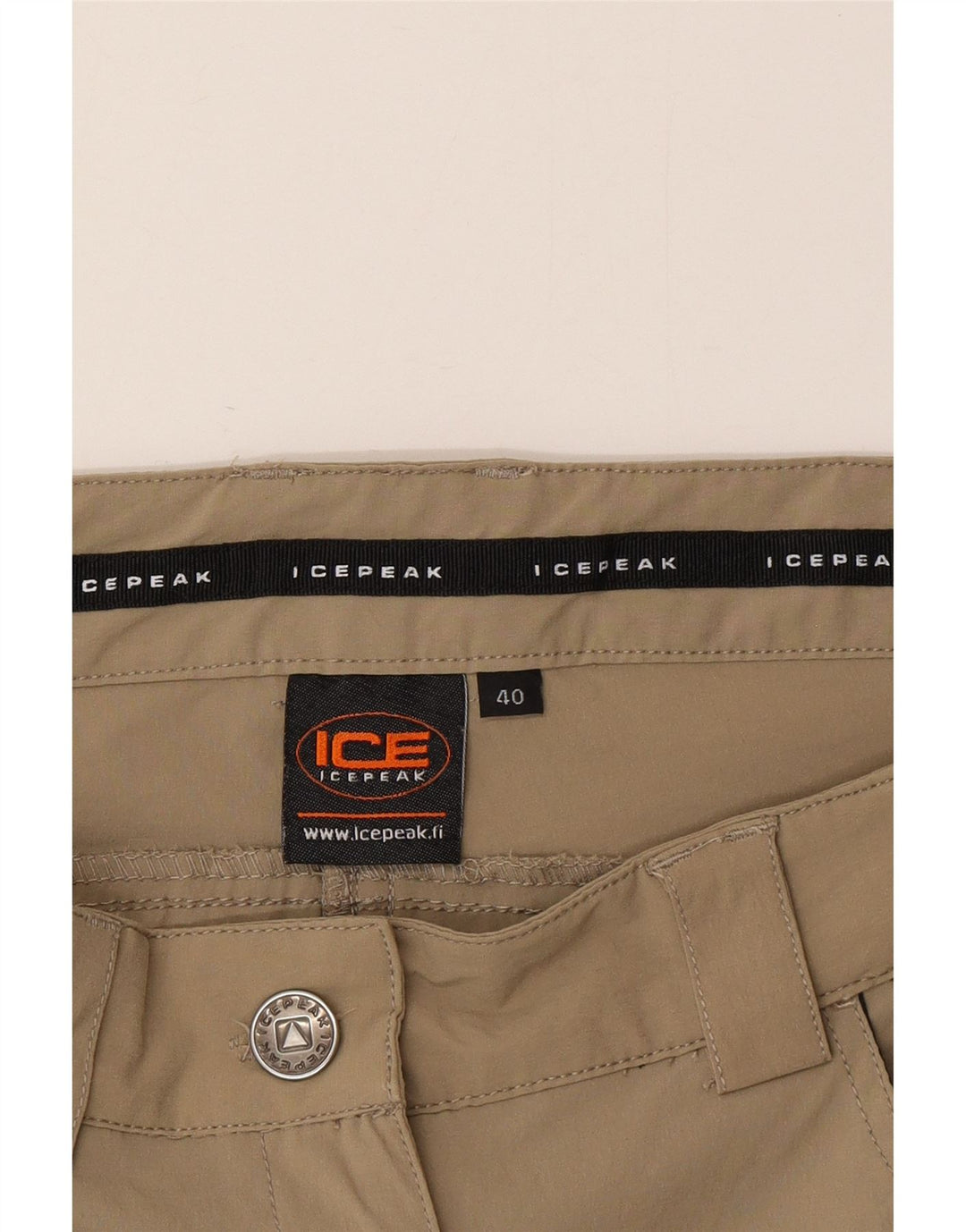 Icepeak Dame Vandre Cargo Bukser EU 40 Medium W30 L32 Khaki Polyester