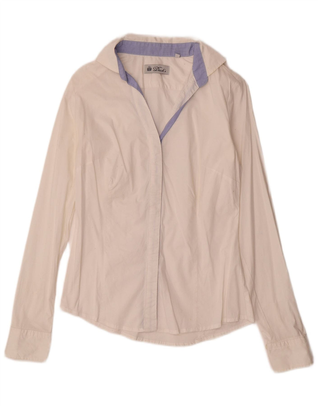 Dacks Dameskjorte UK 12 Medium White Bomuld