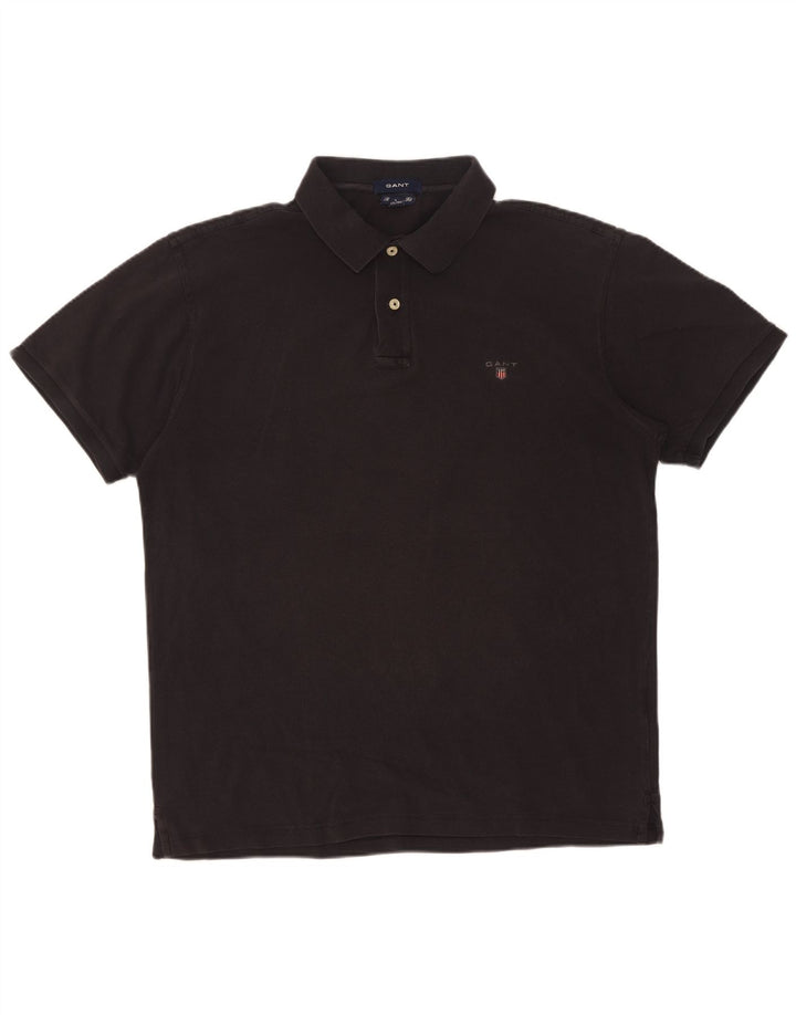 Gant Herre Regular Fit Polo Shirt Stor sort bomuld